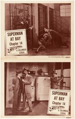 "SUPERMAN" MOVIE SERIAL LOBBY CARD LOT.