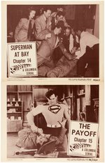 "SUPERMAN" MOVIE SERIAL LOBBY CARD LOT.