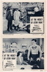 "ATOM MAN VS. SUPERMAN" MOVIE SERIAL LOBBY CARD LOT.