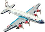 LINEMAR PAN AMERICAN "FOUR MOTOR AIRPLANE" BOXED FRICTION TOY.