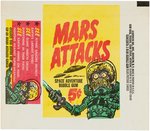 MARS ATTACKS TOPPS GUM CARD RARE WRAPPER IN HIGH GRADE.