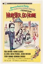 "THE MUNSTERS - MUNSTER, GO HOME" ONE SHEET MOVIE POSTER.