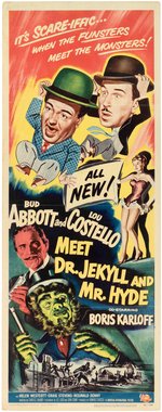 "ABBOTT AND COSTELLO MEET DR. JEKYLL AND MR. HYDE" INSERT MOVIE POSTER.