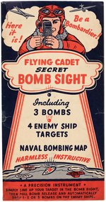 "FLYING CADET SECRET BOMB SIGHT" 1942 FORCE CEREAL RADIO PREMIUM.