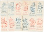 ROY ROGERS & WILD BILL HICKOK TRANSFERS PROTOTYPE ORIGINAL ART PAIR.