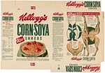 KELLOGG'S FILE COPY CEREAL BOX FLAT PAIR - "KELLOGG'S ZOO" & "MAGIC CHANGE-O DISGUISE KIT" OFFERS.