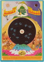 "SUNSET HEALTH FOOD STORE" & "PSYCHED ELIC ART" SHOW POSTER PAIR.