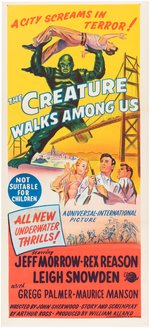 "THE CREATURE WALKS AMONG US" AUSTRALIAN DAYBILL MOVIE POSTER.