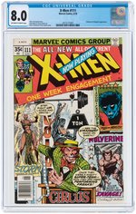 "X-MEN" #111 JUNE 1978 CGC 8.0 VF.