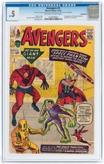 "AVENGERS" #2 NOVEMBER 1963 CGC 0.5 POOR.