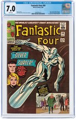 "FANTASTIC FOUR" #50 MAY 1966 CGC 7.0 (FIRST WYATT WINGFOOT).