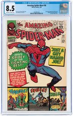 "AMAZING SPIDER-MAN" #38 JULY 1966 CGC 8.5 VF+.