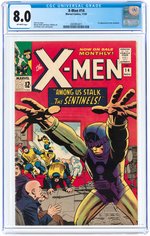 "X-MEN" #14 NOVEMBER 1965 CGC 8.0 VF (FIRST SENTINELS).