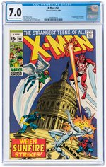 "X-MEN" #64 JANUARY 1970 CGC 7.0 FINE/VF (FIRST SUNFIRE).