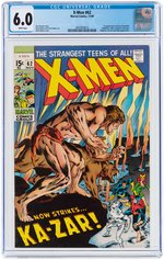 "X-MEN" #62 NOVEMBER 1969 CGC 6.0 FINE.