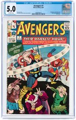 "AVENGERS" #7 AUGUST 1964 CGC 5.0 VG/FINE.