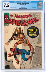 "AMAZING SPIDER-MAN" #34 MARCH 1966 CGC 7.5 VF-.