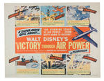 "WALT DISNEY'S VICTORY THROUGH AIR POWER" HALF-SHEET MOVIE POSTER.