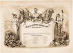 GRANT & COLFAX 1869 INAUGURAL BALL INVITATION.