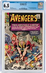 "AVENGERS" #12 JANUARY 1965 CGC 6.5 FINE+.