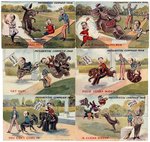 COLLECTION OF 12 BRYAN AND TAFT POSTCARDS INCLUDING BASEBALL MOTIFS.