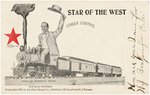 BRYAN FIVE "STAR OF THE WEST" POSTCARDS.