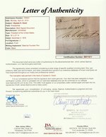 GRANT SIGNED CONSULAR APPOINTMENT DOCUMENT AND RELATED DOCUMENTS.