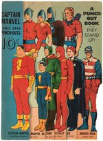 "CAPTAIN MARVEL COMIC HERO PUNCH-OUT" BOOK.