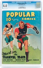 "POPULAR COMICS" #47 JANUARY 1940 CGC 4.0 VG.
