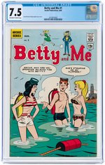 "BETTY AND ME" #1 AUGUST 1965 CGC 7.5 VF-.