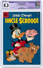 "UNCLE SCROOGE" #21 MARCH-MAY 1958 CGC RESTORED 8.5 SLIGHT (B-1) VF+.