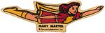 MARY MARVEL RARE PIN & PATCH PAIR WITH "CAPTAIN MARVEL CLUB" PATCH.