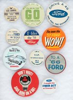 FORD 11 RARE DATED BUTTONS SPANNING 1940-1972.