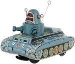 "V-2" SPACE TANK AKA ROBBY THE ROBOT TANK BATTERY-OPERATED TOY (COLOR VARIETY).