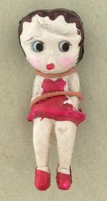 BETTY BOOP CELLULOID TOYS SET ON DISPLAY CARD.