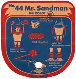 "MR. SANDMAN THE ROBOT" SAND TOY SET.