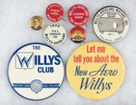 WILLYS AND WILLYS-OVERLAND EIGHT BUTTONS C. 1920s-1970.