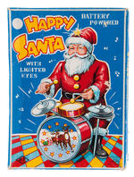 "HAPPY SANTA" BOXED BATTERY OPERATED TOY.