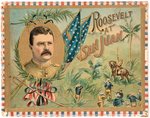 "ROOSEVELT AT SAN JUAN" CARD GAME IN HIGHLY GRAPHIC BOX.