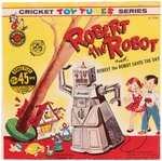 "IDEAL'S ROBERT THE ROBOT" BOXED TOY & RECORD.