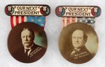 TAFT AND BRYAN PAIR OF "OUR NEXT PRESIDENT" RIBBON BADGES.