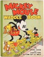 "MICKEY MOUSE WADDLE BOOK" WITH RARE BAND.