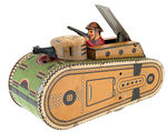 MARX 1930S TIN LITHO WIND UP DOUGHBOY TANK.