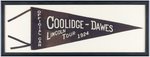 COOLIDGE & DAWES LINCOLN TOUR "OFFICIAL CAR" PENNANT.