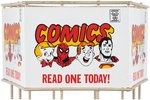 "COMICS - READ ONE TODAY!" COMIC BOOK SPINNER RACK.