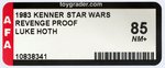 "STAR WARS: REVENGE OF THE JEDI - LUKE SKYWALKER (HOTH BATTLE GEAR)" PROOF CARD AFA 85 NM+.