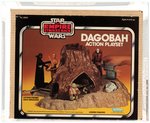 "STAR WARS: THE EMPIRE STRIKES BACK - DAGOBAH ACTION PLAYSET" BLACK & WHITE SIDE LOGO AFA 80+ NM.