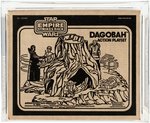 "STAR WARS: THE EMPIRE STRIKES BACK - DAGOBAH ACTION PLAYSET" BLACK & WHITE SIDE LOGO AFA 80+ NM.