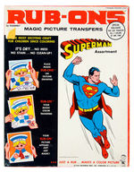 “SUPERMAN RUB-ONS” TRANSFERS SET.