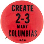 "CREATE 2-3 MANY COLUMBIAS SDS" BUTTON.